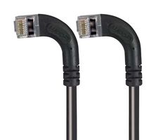 L-COM TRD815SRA9BLK-10 Ethernet Cable, Cat5e, 90° RJ45 Plug to 90° RJ45 Plug, FTP (Foiled Twisted Pair), Black, 3.05 m