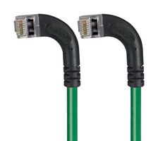 L-COM TRD815SRA9GR-1 Ethernet Cable, Cat5e, 90° RJ45 Plug to 90° RJ45 Plug, FTP (Foiled Twisted Pair), Green, 304.8 mm