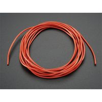 ADAFRUIT 1877 Wire, Hook Up, Silicone Rubber, Red, 26 AWG, 6 ft