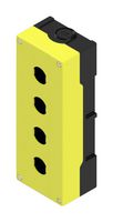 ALTECH 4004G10 Control Station Enclosure, 2xM20, Thermoplastic, 4 Holes, 22 mm, Black, Yellow, 52 mm, 73 mm
