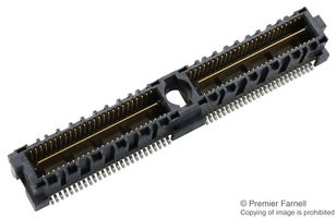 SAMTEC QMS-052-05.75-L-D-A Mezzanine Connector, Ground Plane, Header, 0.635 mm, 2 Rows, 104 Contacts, Surface Mount