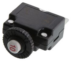 TE CONNECTIVITY - POTTER&BRUMFIELD W57-XB1A7A10-10 Thermal Circuit Breaker, W57 Series, 10 A, 1 Pole, 250 V, Panel