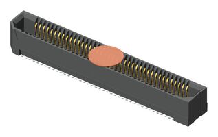 SAMTEC ERF8-040-05.0-S-DV-K-TR Mezzanine Connector, High-Speed, Receptacle, 0.8 mm, 2 Rows, 80 Contacts, Surface Mount