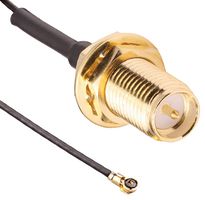 TE CONNECTIVITY - LINX CSJ-RGFB-200-MHF4 RF / Coaxial Cable Assembly, 7.9 ", 200 mm, 0.81mm, MHF4-Type Plug, RP SMA Bulkhead Jack, 50 ohm