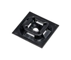 PANDUIT ABM100-AT-D0 Cable Tie Mount, Adhesive, Screw, Black, Nylon 6.6 (Polyamide 6.6), 25.4 mm, 25.4 mm