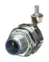 ABB - THOMAS & BETTS 5333GR Conduit Connector, Insulated, Straight, 3/4 ", Steel, Metallic - Electro Zinc / Chromate, 41.3 mm