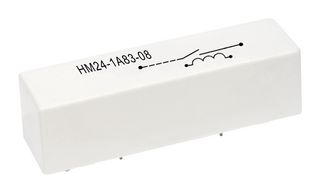 STANDEXMEDER HM24-1A83-02 Reed Relay, SPST-NO, 24 VDC, HM Series, Through Hole, 1 kohm, 3 A