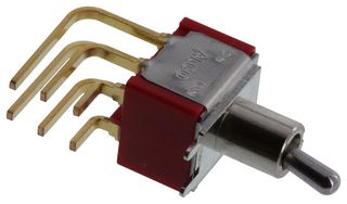 ALCOSWITCH - TE CONNECTIVITY A201MD9AV2B04 Toggle Switch, On-None-On, DPDT, Non Illuminated, Gemini A Series, PCB
