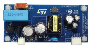 STMICROELECTRONICS STEVAL-ISA175V1 Evaluation Board, Flyback Converter, Smart Meter Three Output, 15V-5V-3.3V, 9.4W