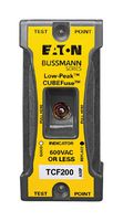 EATON BUSSMANN TCF200 Fuse, Industrial / Power, Low-Peak, CUBEFuse TCF Series, 200 A, 600 V, 300 V, 66mm x 34mm x 74mm