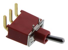 MULTICOMP PRO 1AS1T2B4M6RE Toggle Switch, On-On, SPDT, Non Illuminated, 1AS Series, Through Hole, 100 mA