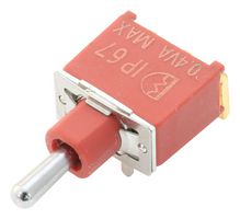 MULTICOMP PRO 1AS3T2B4M6RE Toggle Switch, On-Off-On, SPDT, Non Illuminated, 1AS Series, Through Hole, 100 mA