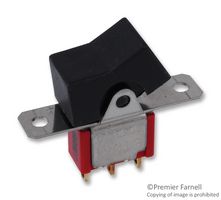 MULTICOMP PRO 3MS1R1M1QE Rocker Switch, On-On, SPDT, Non Illuminated, Panel Mount, Black, 3M Series
