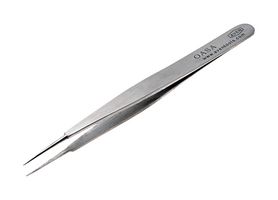 AVEN 18027USA Tweezers, High Precision, Style 0A, Straight/Pointed, 120mm Length, Stainless Steel, Technik Series