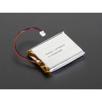 ADAFRUIT 328 Battery, 3.75 V, Lithium Polymer, 2.5 Ah, Wire Leads, 1