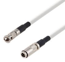 FAIRVIEW MICROWAVE FMCA2608/WH-120 RF / Coaxial Cable Assembly, 120 ", 3.05 m, Belden 4855R, HD BNC Plug, 1.0 / 2.3 Plug, 75 ohm