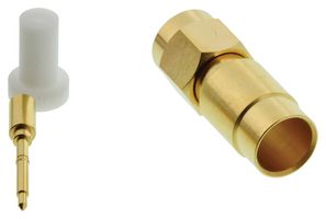 AMPHENOL RF 132296 RF / Coaxial Connector, SMA Coaxial, Straight Plug, Solder, 50 ohm, RG401, Brass