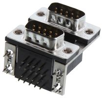 AMPHENOL COMMUNICATIONS SOLUTIONS L17H2110130 Stacked D Sub Connector, Upper - Plug / Lower - Plug, DE, 9 Contacts