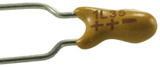 VISHAY 199D105X9035A6V1E3 Tantalum Capacitor, TANTALEX®, 1 µF, 35 V, ± 10%, PC Pin, 5.08 mm