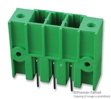AMPHENOL ANYTEK 20020621-M031A01LF Terminal Block, Pluggable, Header, 7.62 mm, 3 Positions, 32 A, 300 V, Through Hole Vertical