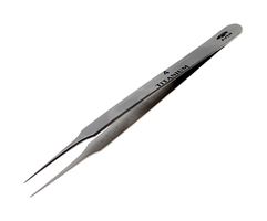 AVEN 18059TT Tweezers, Precision, Style 4, Straight/Round, 110mm Overall Length, Titanium