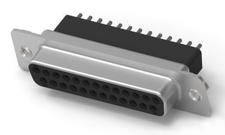AMP - TE CONNECTIVITY 5745886-1 D Sub Connector, Standard, Receptacle, AMPLIMITE HD-20 Series, 25 Contacts, DB, Solder