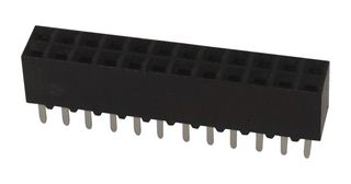AMP - TE CONNECTIVITY 6-534998-3 PCB Receptacle, Board-to-Board, 2.54 mm, 2 Rows, 26 Contacts, Through Hole Mount