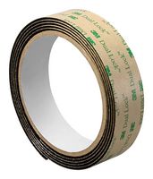 3M 1-10-SJ4575 Hook & Loop Fastener, Dual Lock&trade; Reclosable, 1 ", 25.4 mm, Black, PP (Polypropylene)