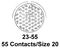 AMPHENOL AEROSPACE D38999/20WH55SN