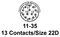 AMPHENOL AEROSPACE D38999/24WB35PN