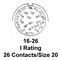 AMPHENOL AEROSPACE MS27472T16B26P