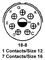 AMPHENOL INDUSTRIAL MS3102E18-8P