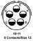 AMPHENOL INDUSTRIAL MS3108E18-11P