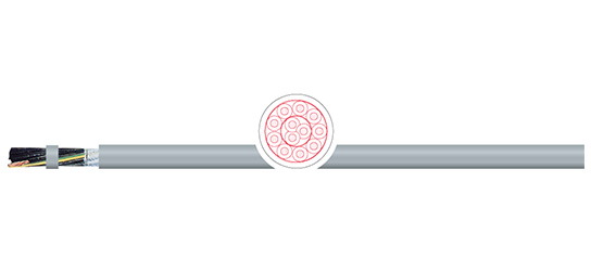 Drag Chain Control Cable  KAWEFLEX® - SK cable series.