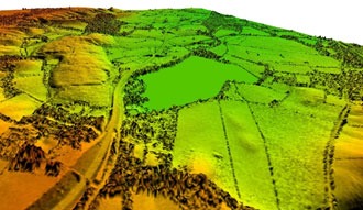 Figure1: Laser mapped 3D models from LiDAR of UK National TreeMap (Bluesky data)