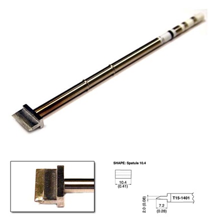Shape spatula soldering tip