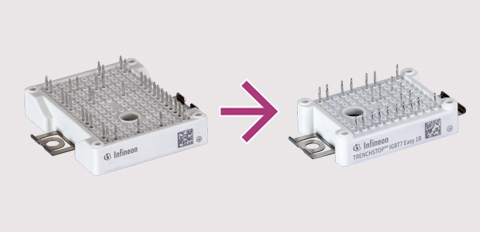 Higher power density - Same power in 35% smaller package