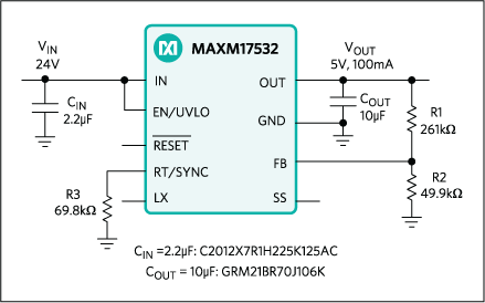 MAXM17532 - Block Diagram